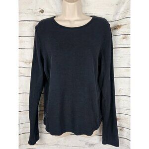 Gramicci Black Long Sleeve T Shirt Womens L 14-16 100% Cotton